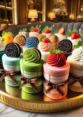 Mini Towel Cake Roll Paling Enak di Jakarta